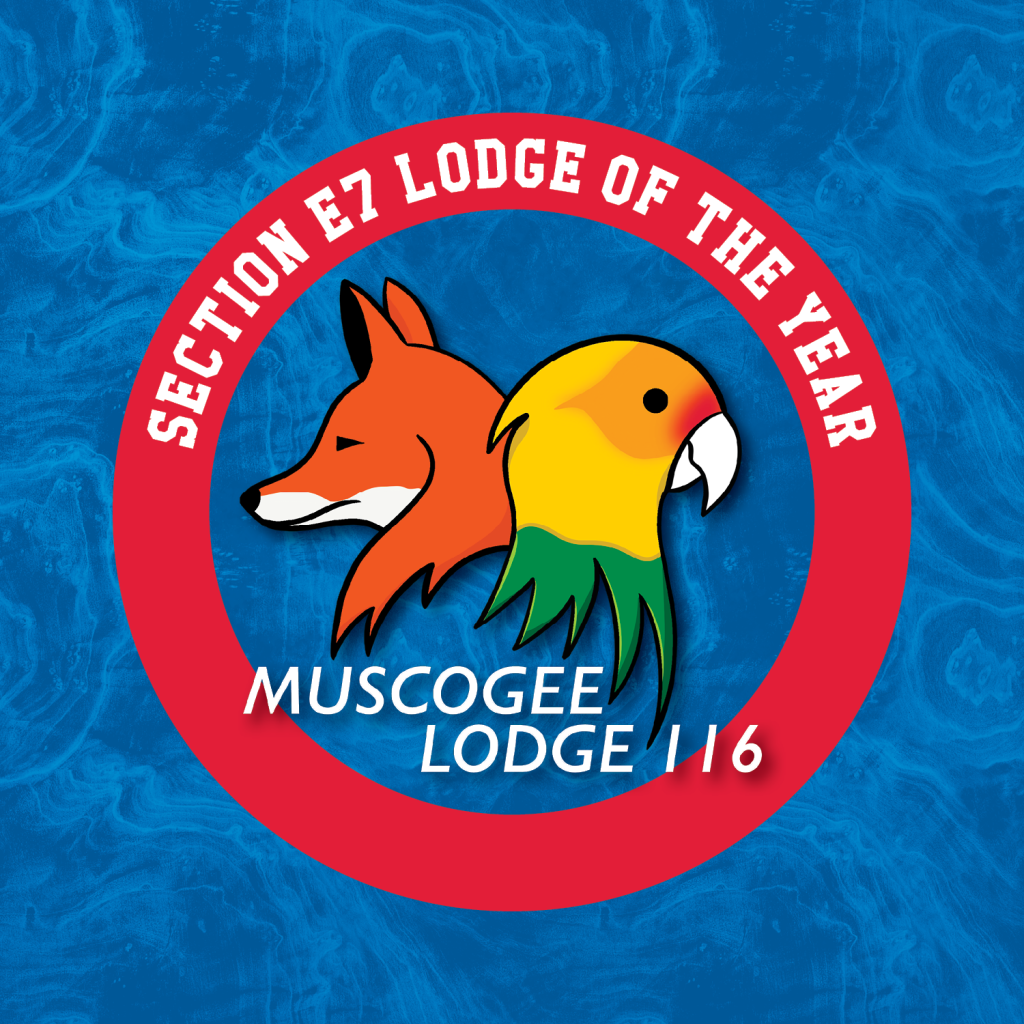Muscogee Lodge 116, the Section E7 Lodge of the Year