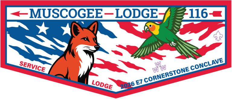 2026 Muscogee Conclave Service Award Flap